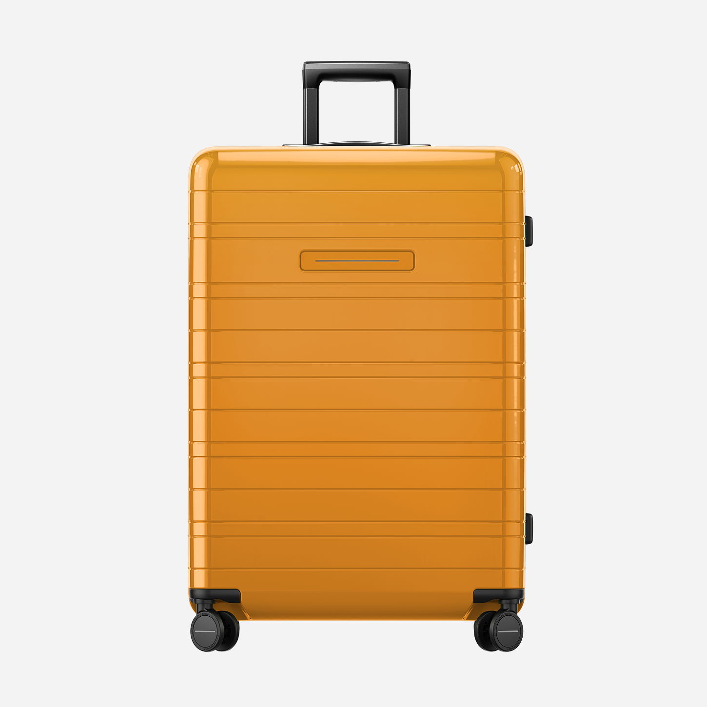 Glossy Bright Amber Horizn Studios H7: Best Colorful Checked Luggage for Frequent Flyers