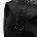 leather weekender bag Black