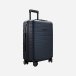 Blue carry-on suitcase