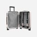 Pink cabin luggage with main compartment