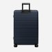 Blue Big suitcase with four wheels