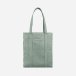 Turquoise Waxed canvas tote bag