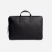 Leder briefcase Schwarz