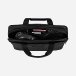 waxed canvas briefcase Black