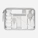 transparent toiletry bag Grey
