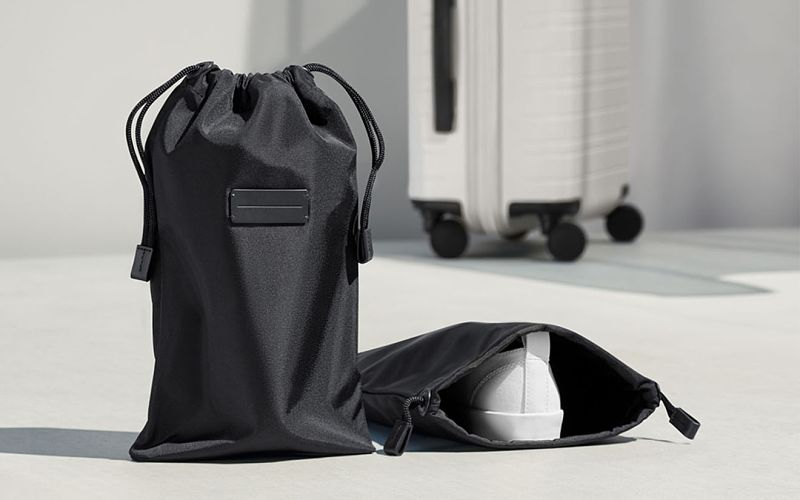 HORIZN STUDIOS Kōenji Shoe Bag Premium Protective Bag for Travel 2 Pcs All Black