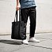 Brown Waxed canvas tote bag