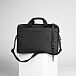 gewachste Leinwand briefcase Schwarz