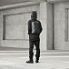Black stylish laptop backpack