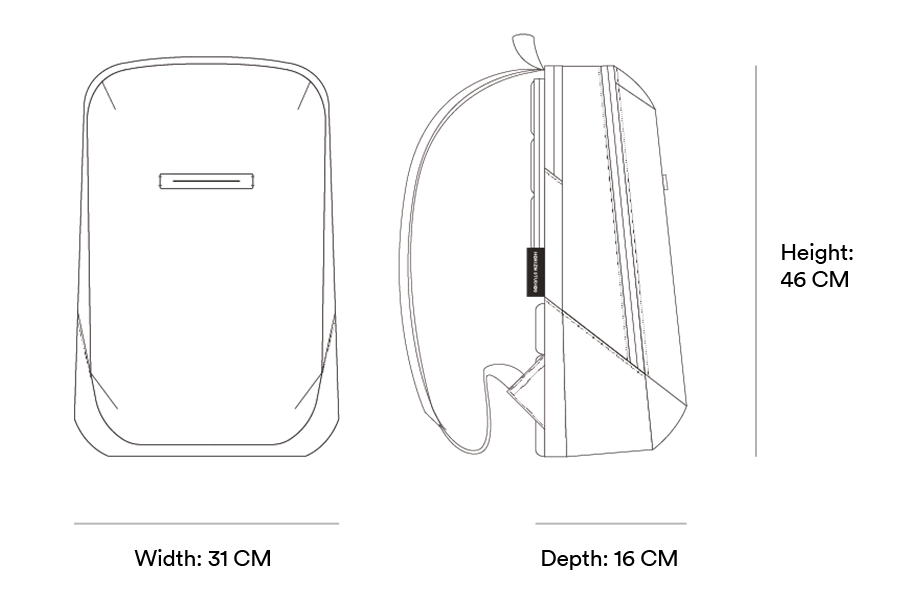 Horizn Backpack | Water Vegan & Laptop Studios | Gion Resistant